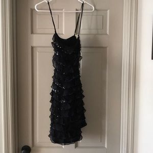 Black and sequins designed dress